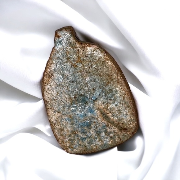 Ancient Egyptian Artifact Egypt Faience Clay Pendant - Picture 2 of 3
